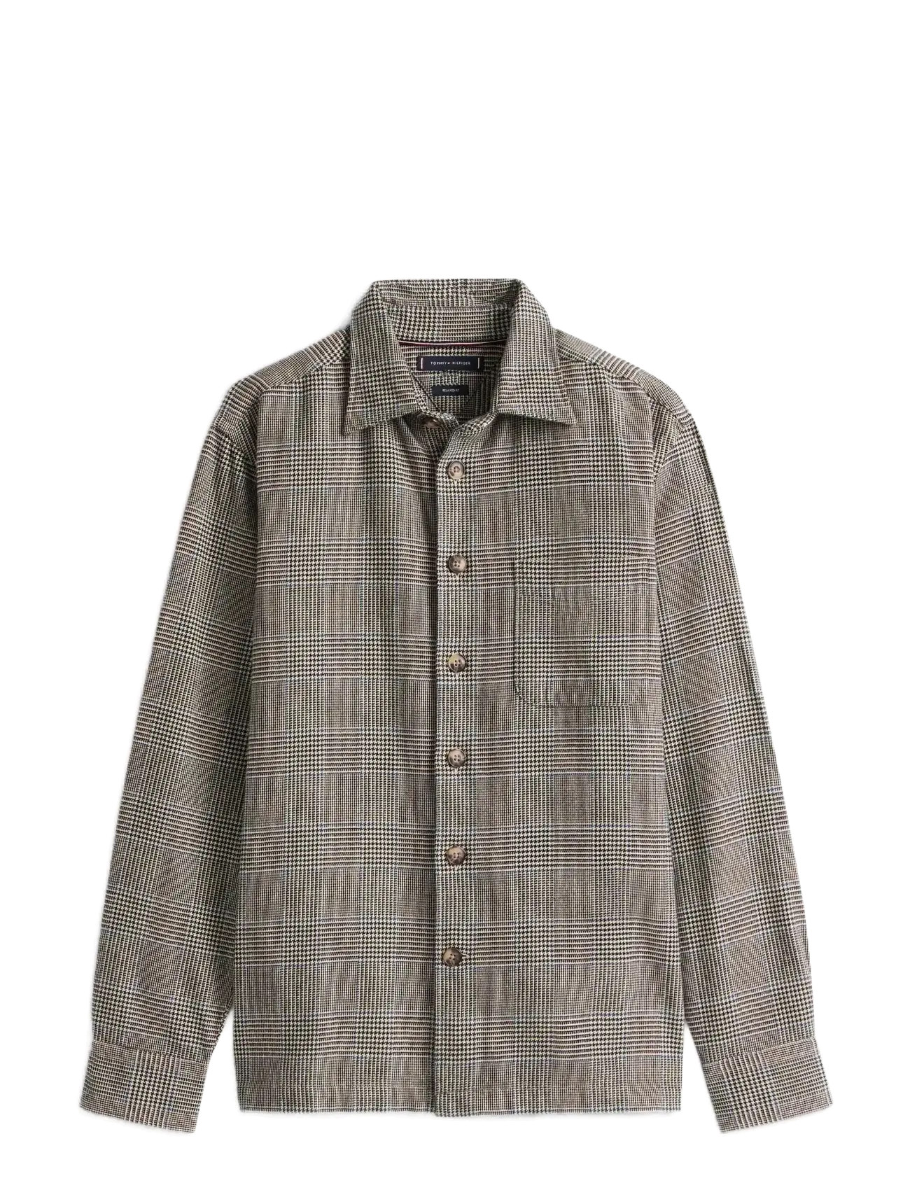 Tommy Hilfiger FLANNEL PRINCE OF WALES SHIRT - Overshirts - DESERT SKY   CHECK / grey