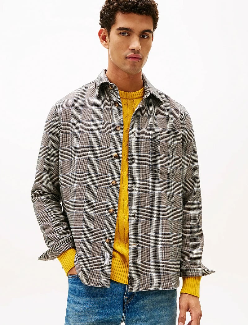 Tommy Hilfiger - FLANNEL PRINCE OF WALES SHIRT - flannel-skjorter - desert sky check - 0