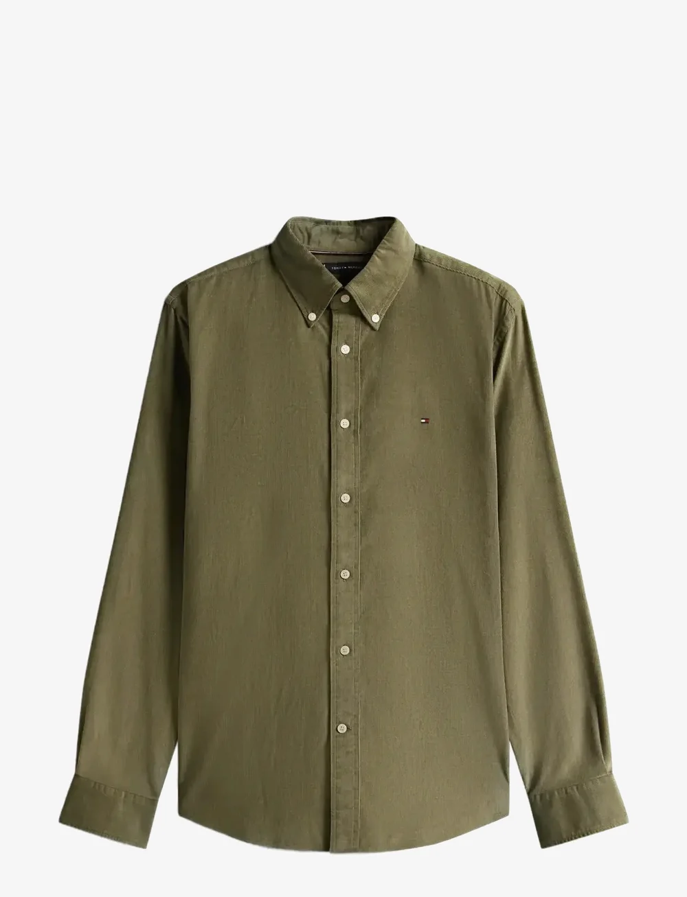 Tommy Hilfiger - SOLID CORDUROY RF SHIRT - fløjlsskjorter - battle green - 1