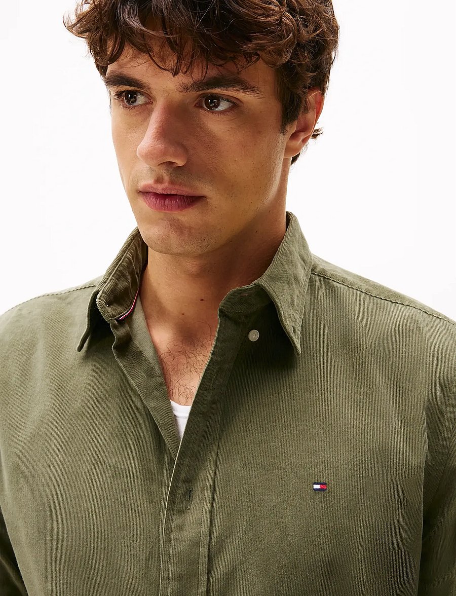Tommy Hilfiger - SOLID CORDUROY RF SHIRT - casual - battle green - 4