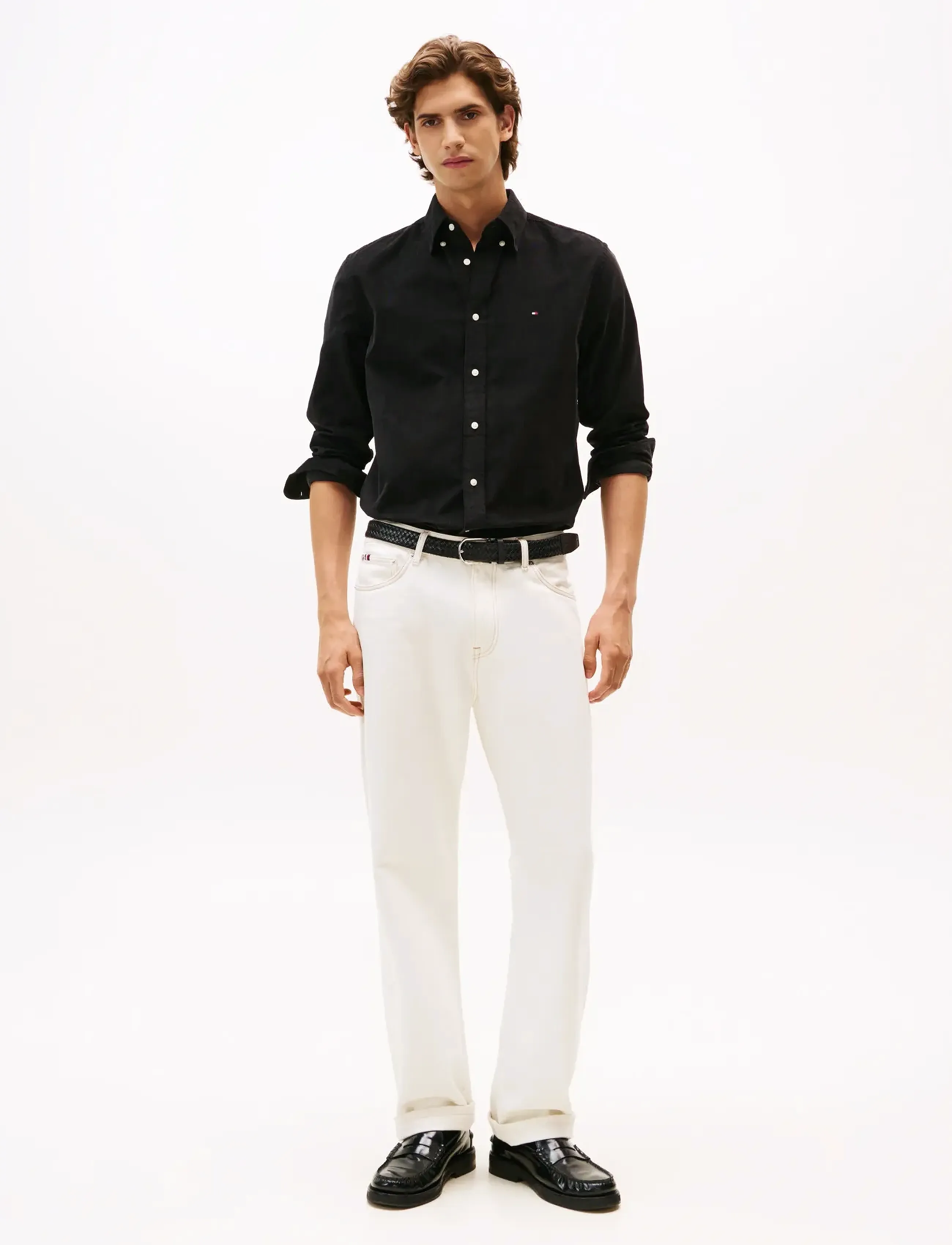 Tommy Hilfiger - SOLID CORDUROY RF SHIRT - flauelsskyrtur - black - 2