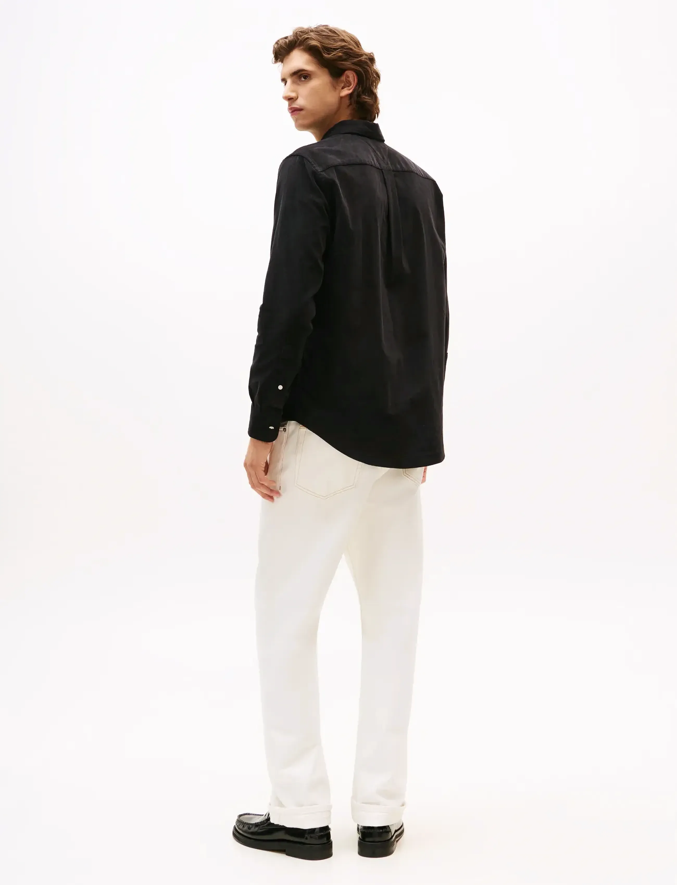 Tommy Hilfiger - SOLID CORDUROY RF SHIRT - flauelsskyrtur - black - 3