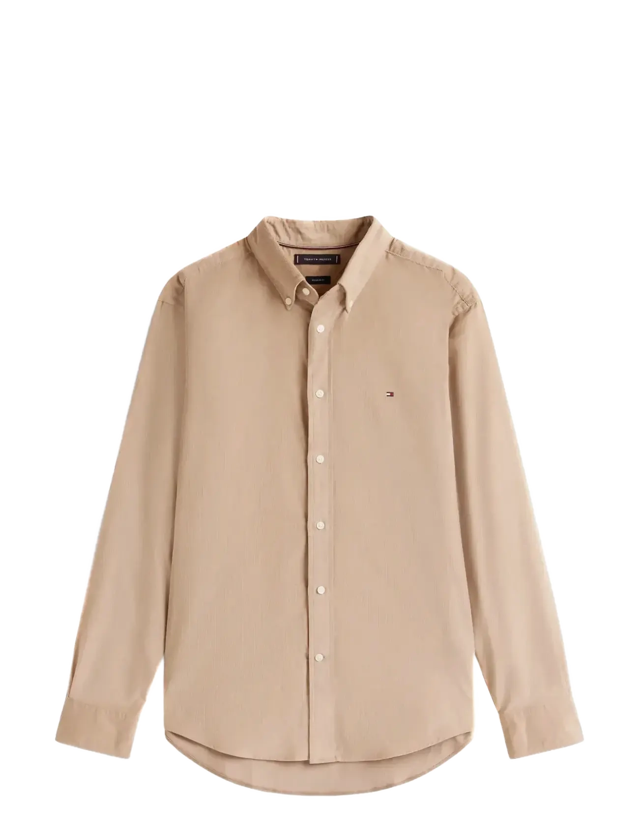 Tommy Hilfiger SOLID CORDUROY RF SHIRT - Kleding - COASTAL TAUPE / beige