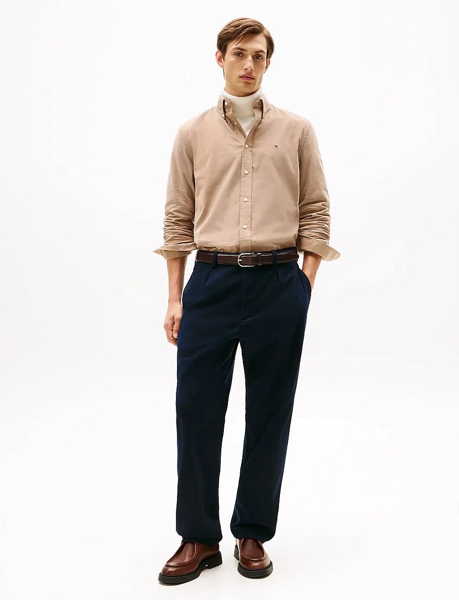 Tommy Hilfiger - SOLID CORDUROY RF SHIRT - freizeithemden - coastal taupe - 2