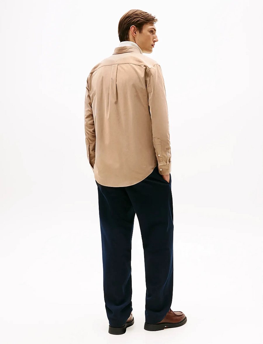 Tommy Hilfiger - SOLID CORDUROY RF SHIRT - freizeithemden - coastal taupe - 3