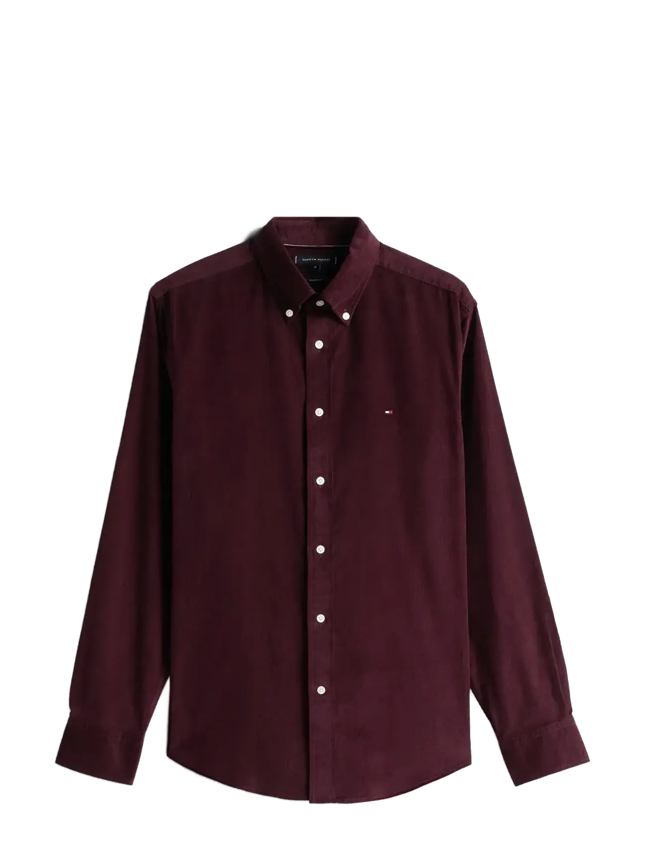 Tommy Hilfiger SOLID CORDUROY RF SHIRT - Kleding - DEEP BURGUNDY / burgundy