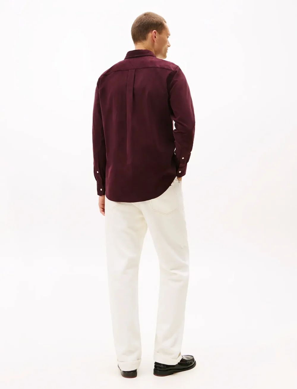 Tommy Hilfiger - SOLID CORDUROY RF SHIRT - manchesterskjortor - deep burgundy - 3