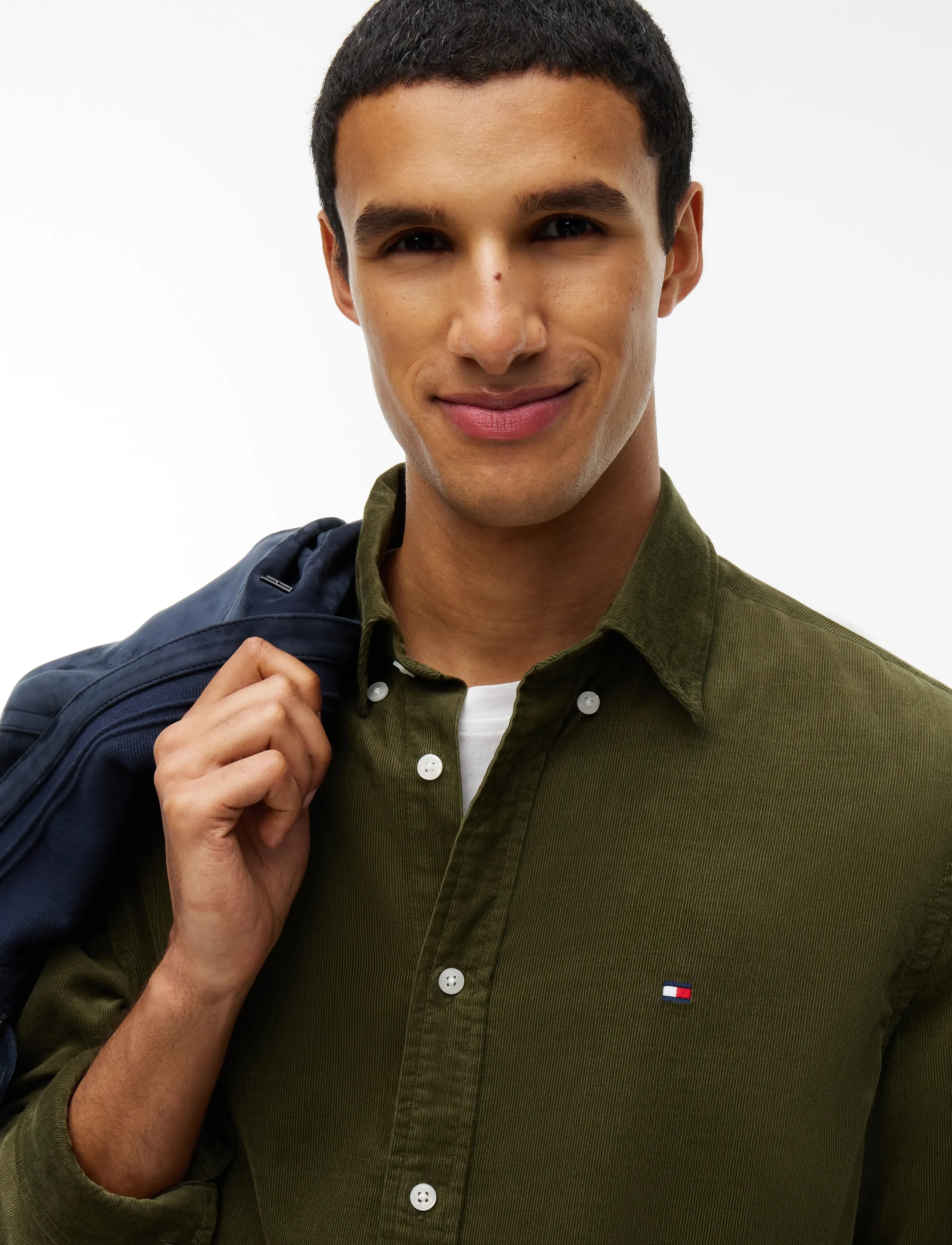Tommy Hilfiger - SOLID CORDUROY RF SHIRT - casual skjortor - huntsman green - 3