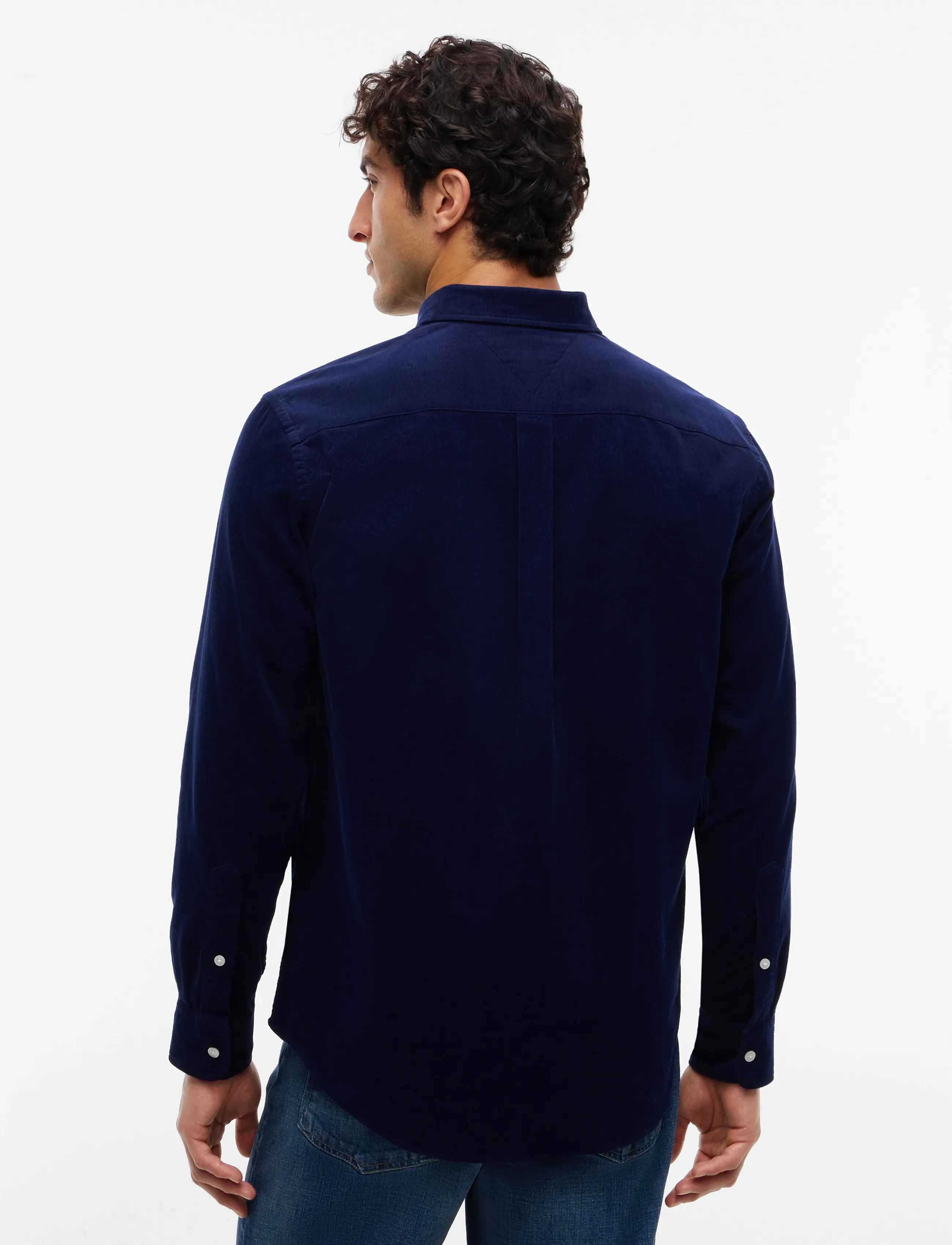 Tommy Hilfiger - SOLID CORDUROY RF SHIRT - velvetsärgid - imperial navy - 2
