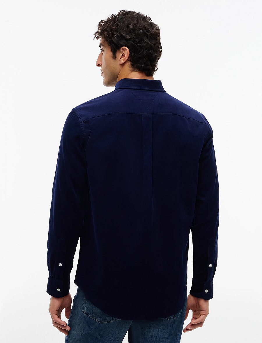 Tommy Hilfiger - SOLID CORDUROY RF SHIRT - vabaajasärgid - imperial navy - 2