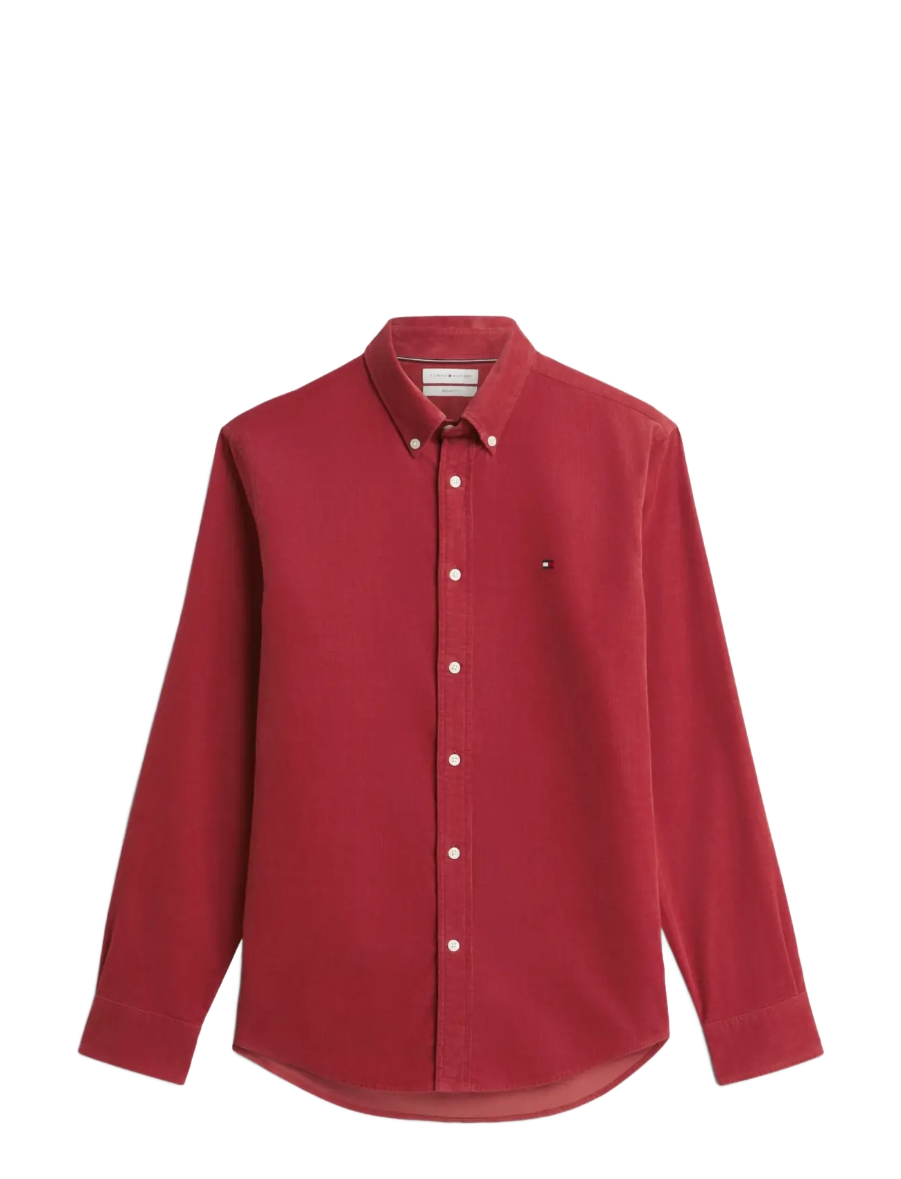 Tommy Hilfiger SOLID CORDUROY RF SHIRT - Tommy Hilfiger - NOBLE CHERRY / red