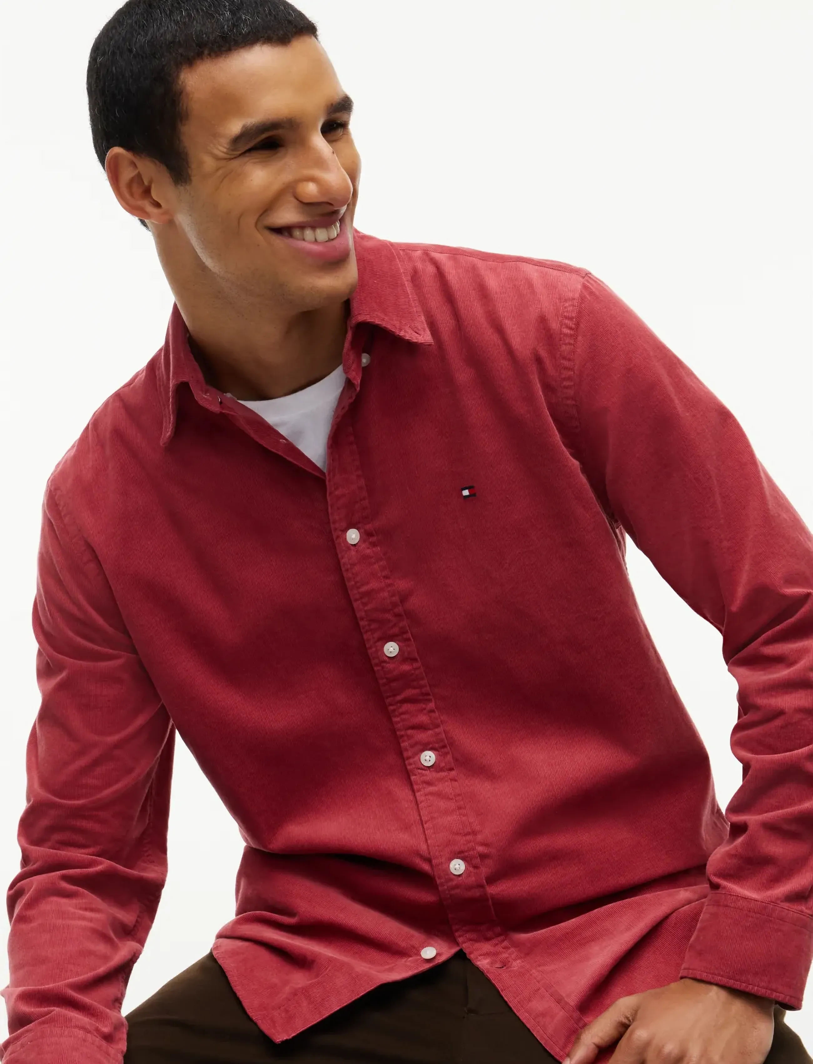 TOMMY HILFIGER Solid Corduroy Rf Shirt skjortor & blusar herr – bild 3