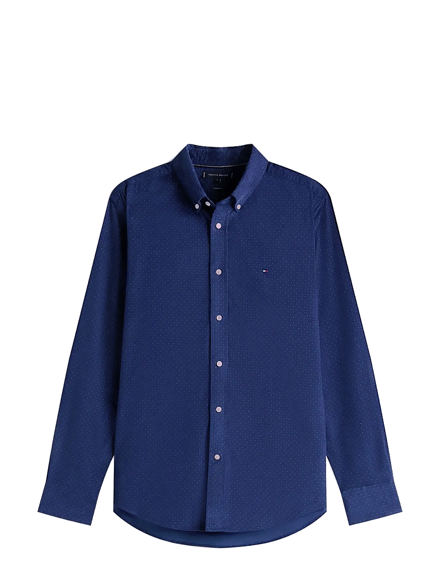 Tommy Hilfiger - CORDUROY PRINTED SHIRT - corduroy shirts - preppy navy allover - 1