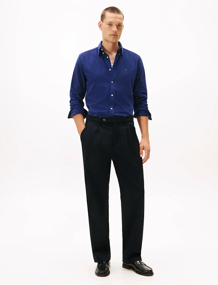 Tommy Hilfiger - CORDUROY PRINTED SHIRT - corduroy shirts - preppy navy allover - 2