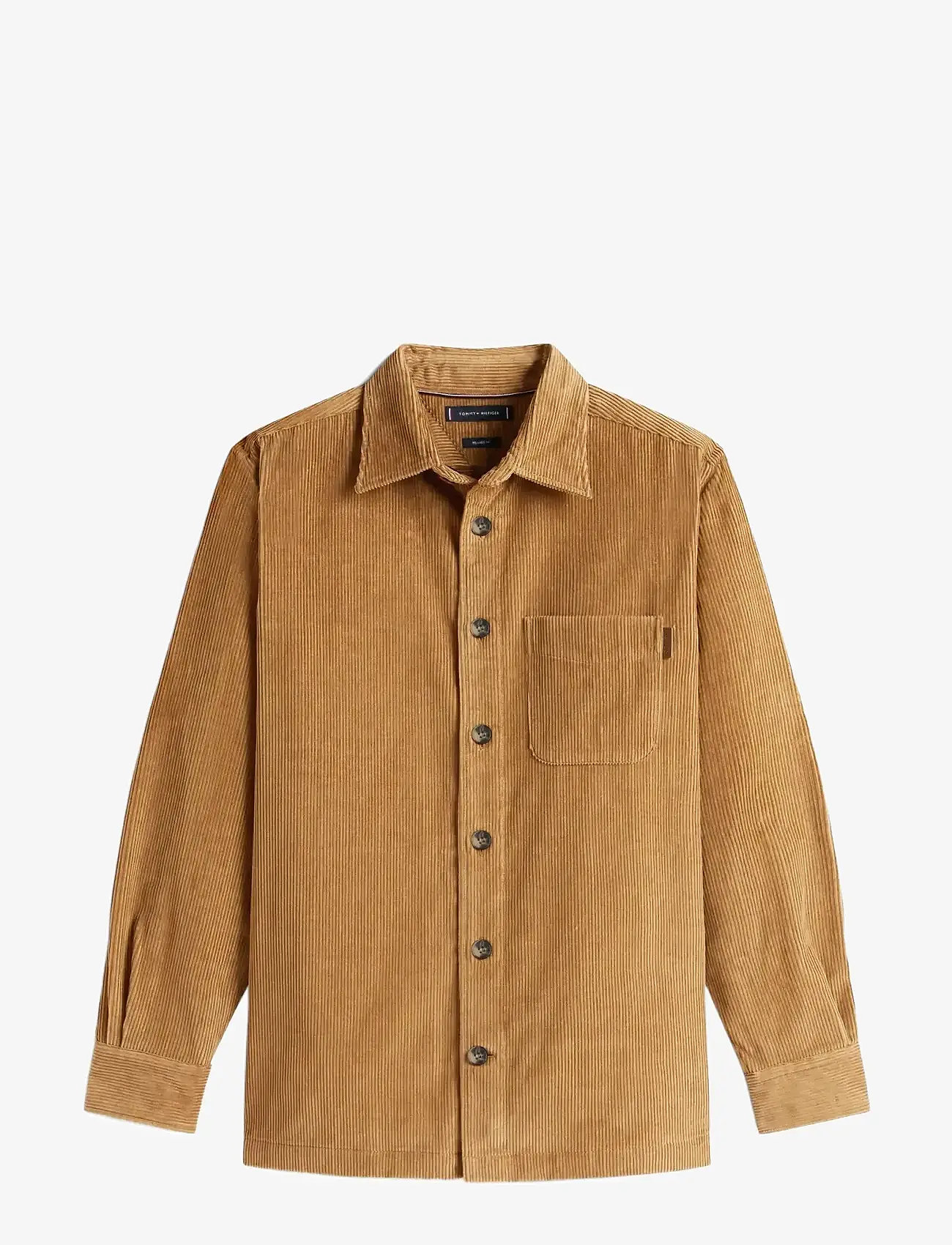 Tommy Hilfiger - CORDUROY RLX OVERSHIRT - herbstliche kleidung - hickory cord - 0