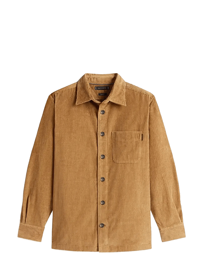 Tommy Hilfiger - CORDUROY RLX OVERSHIRT - manchesterskjortor - hickory cord - 1