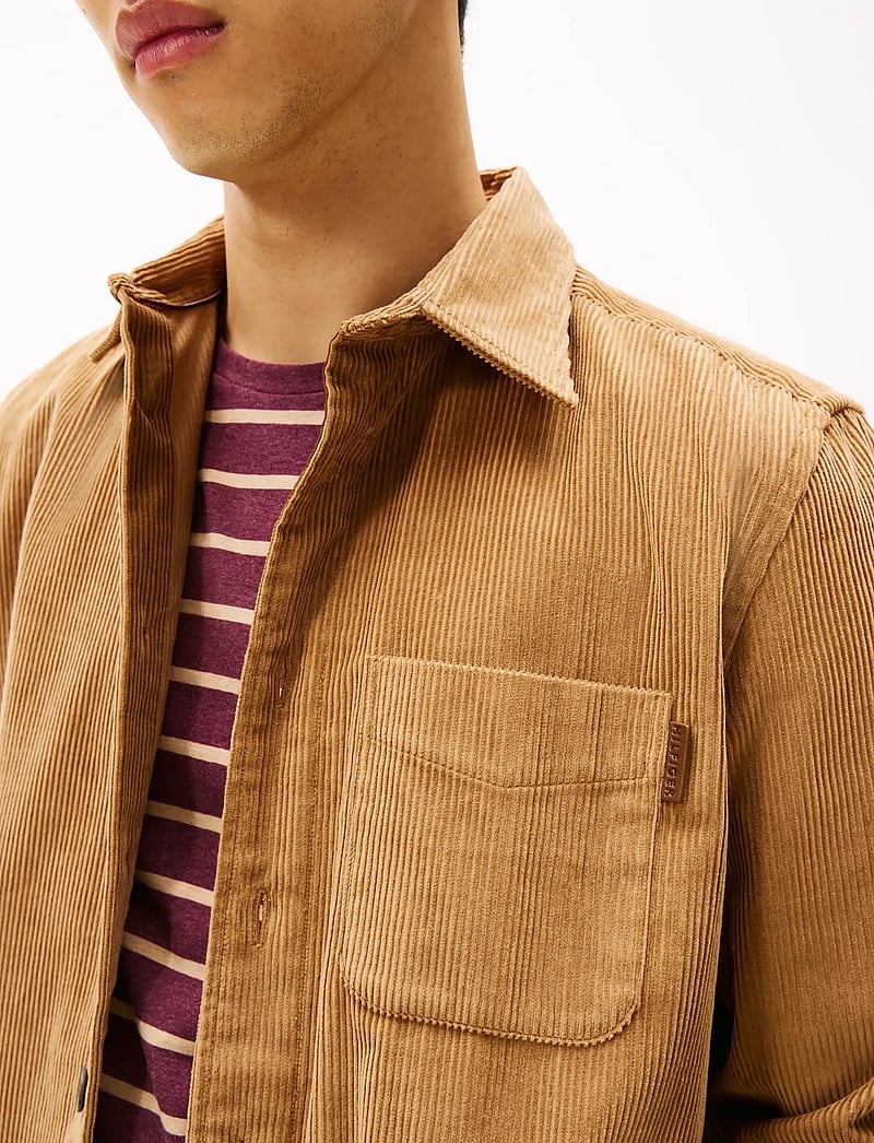 Tommy Hilfiger - CORDUROY RLX OVERSHIRT - manchesterskjortor - hickory cord - 4