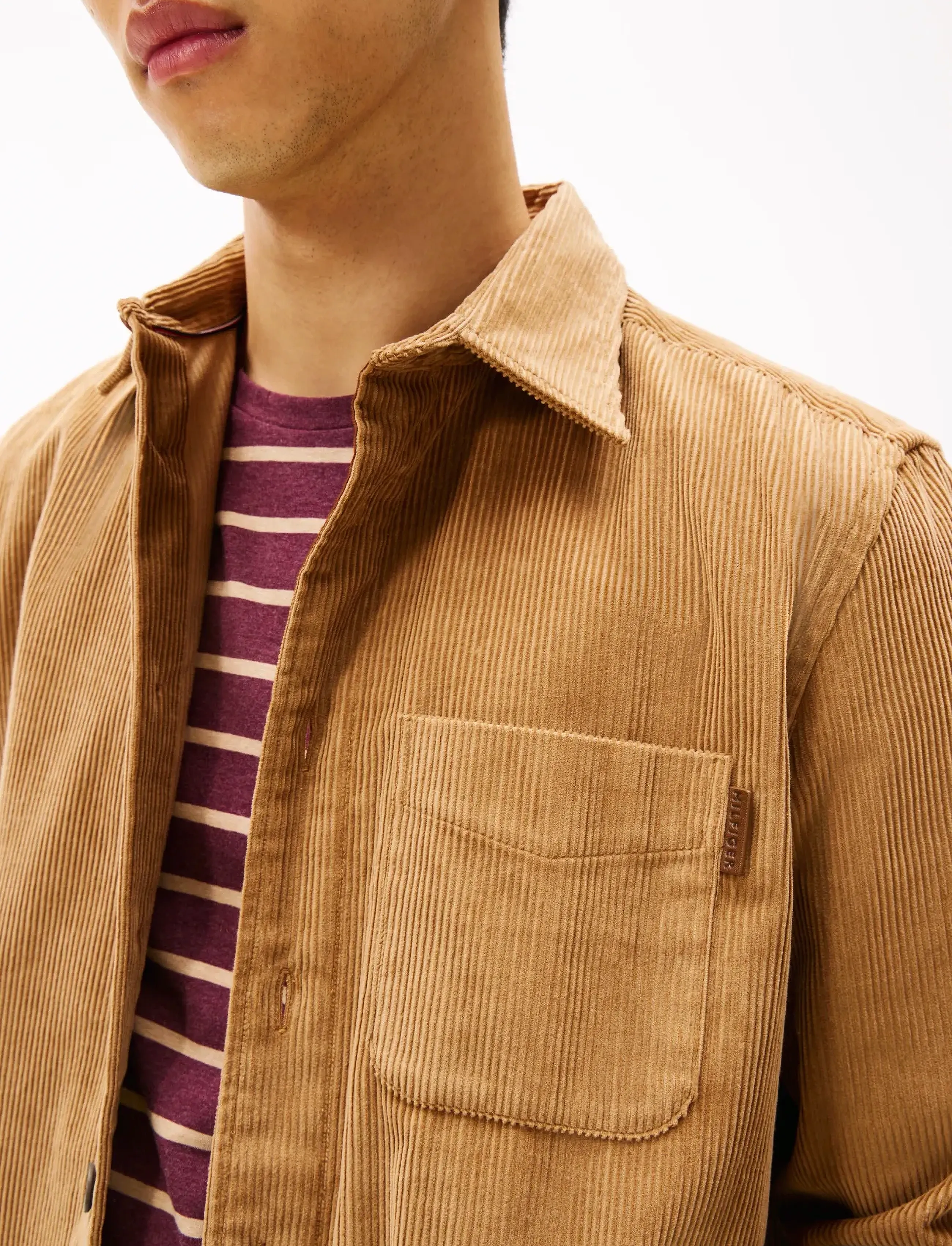 Tommy Hilfiger - CORDUROY RLX OVERSHIRT - corduroy shirts - hickory cord - 4