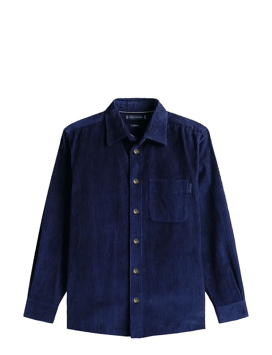 Tommy Hilfiger - CORDUROY RLX OVERSHIRT - overshirts - imperial navy - 1