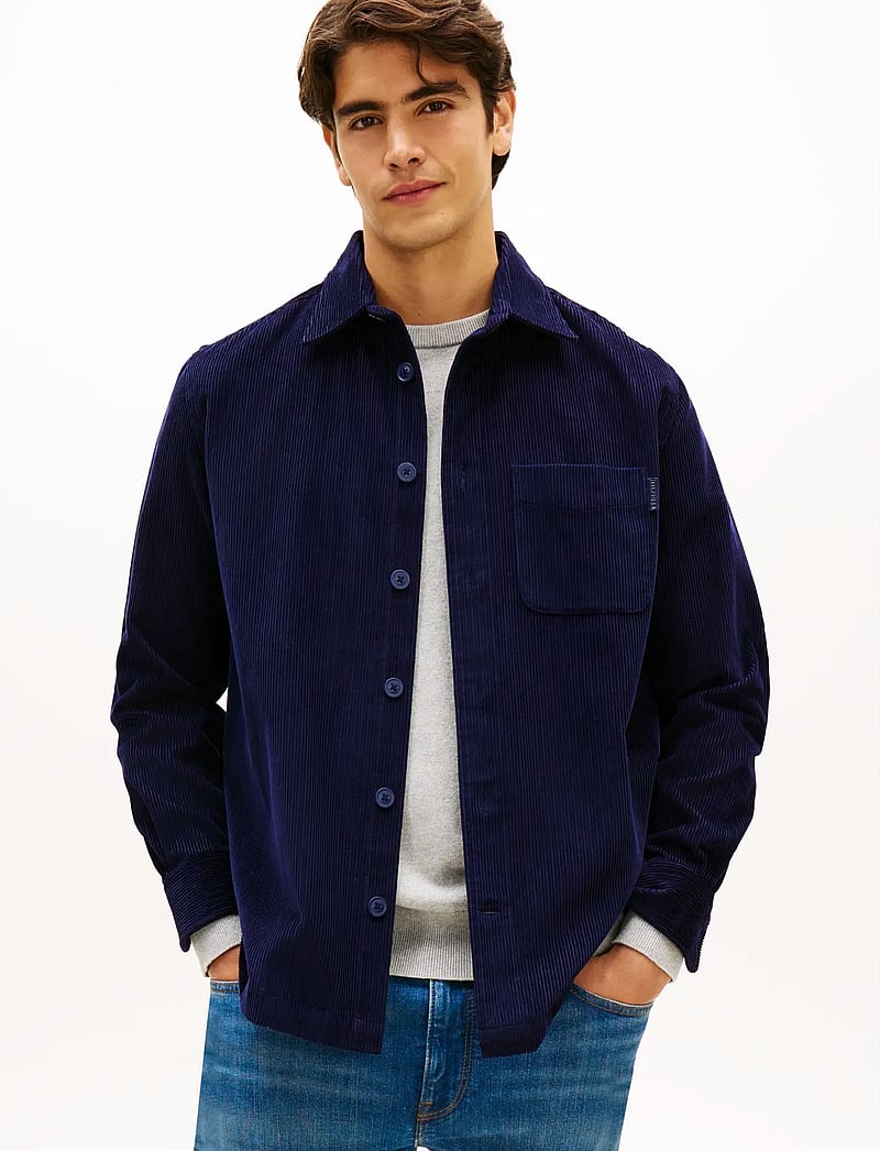 Tommy Hilfiger - CORDUROY RLX OVERSHIRT - manchesterskjortor - imperial navy - 0