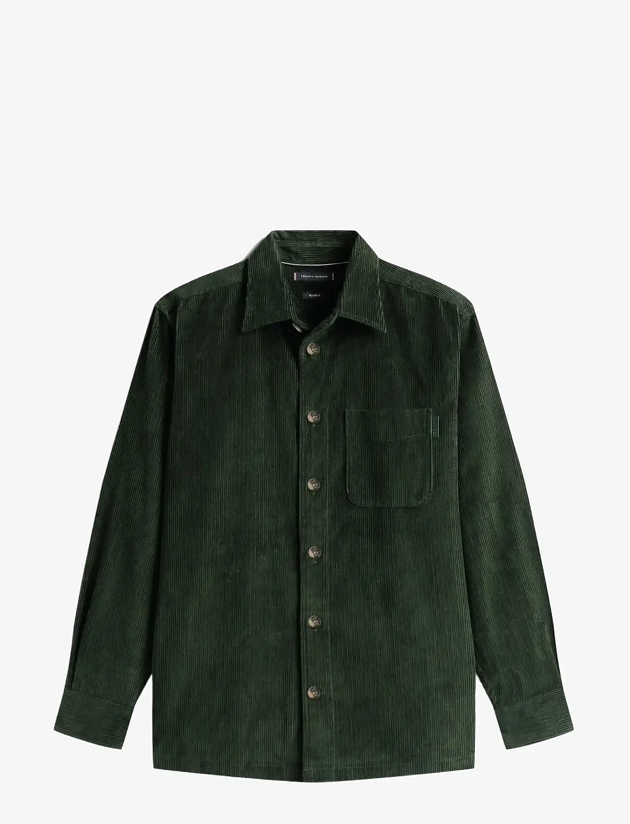 Tommy Hilfiger - CORDUROY RLX OVERSHIRT - cordhemden - riverbed green cord - 1