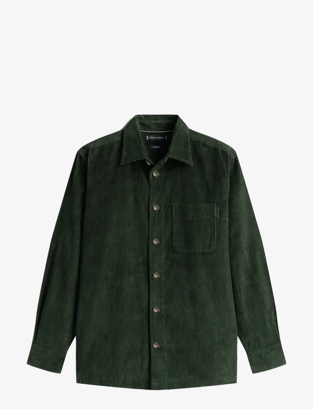 Tommy Hilfiger - CORDUROY RLX OVERSHIRT - velvet särgid - riverbed green cord - 1