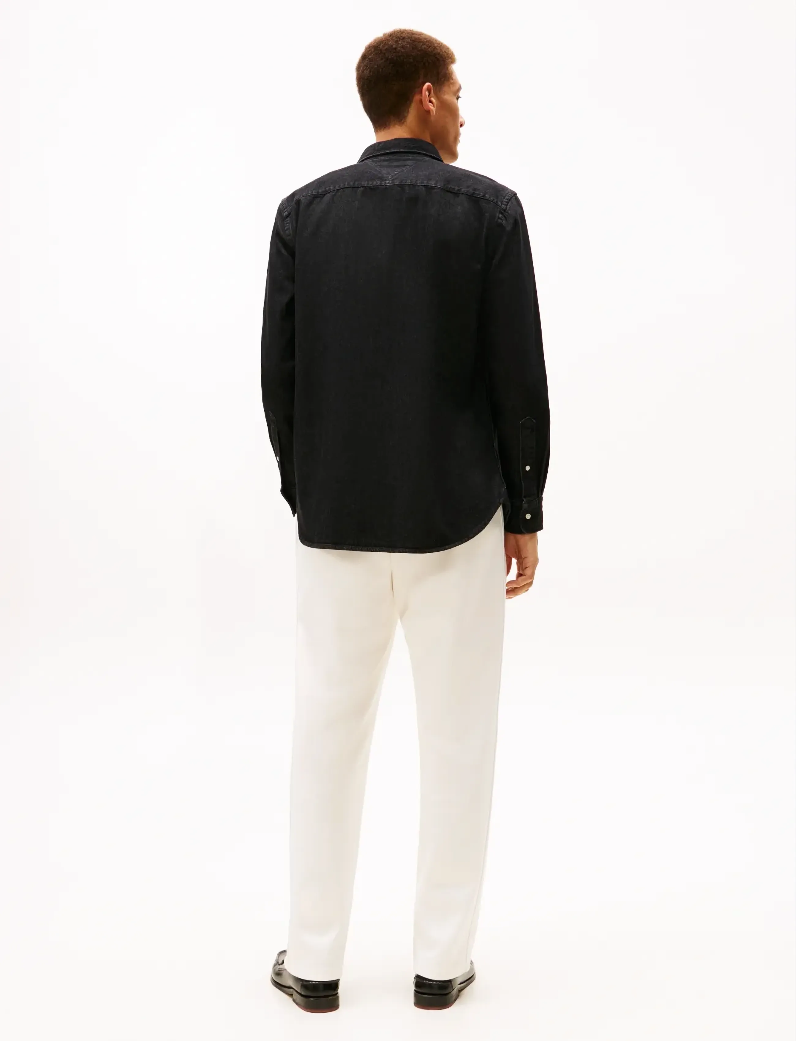 Tommy Hilfiger - DENIM RF SHIRT - denim shirts - black denim - 3