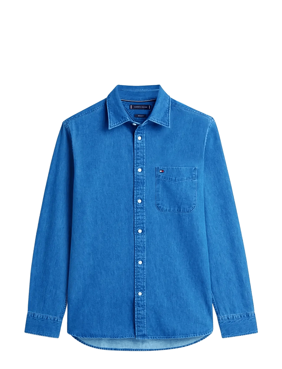 Tommy Hilfiger - DENIM RF SHIRT - jeanshemden - mid blue denim - 1