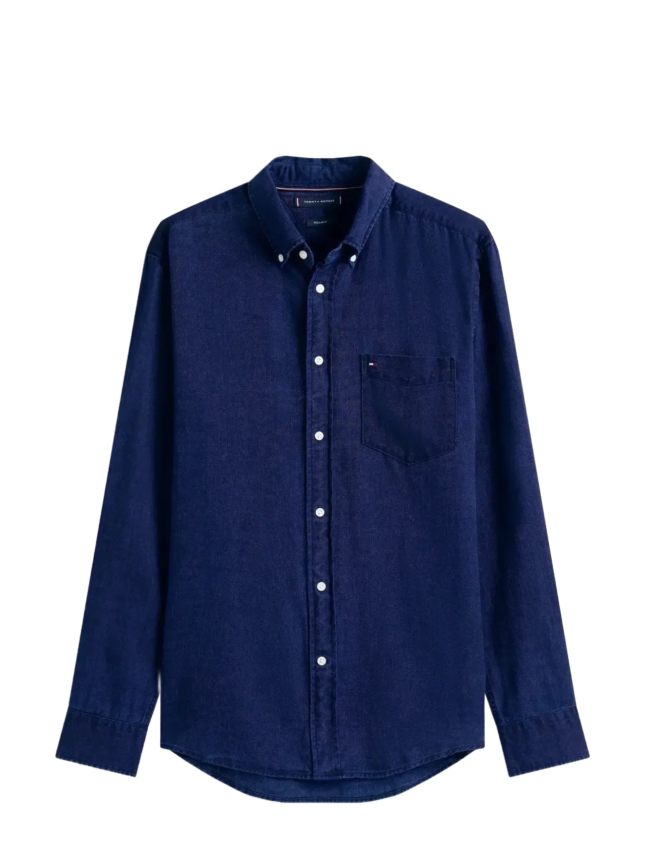 TOMMY HILFIGER Flannel Indigo Shirt Blau - M - Herren