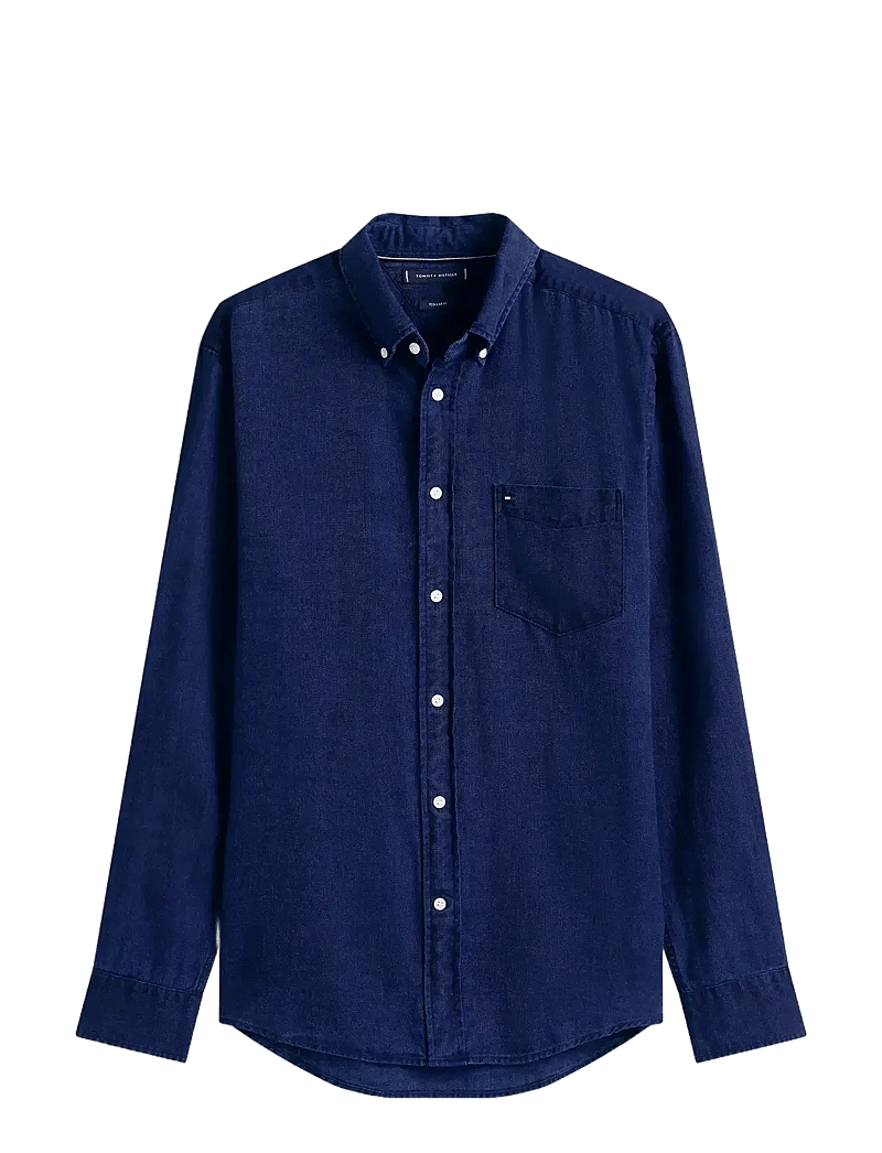 Tommy Hilfiger - FLANNEL INDIGO SHIRT - basic skjortor - dark blue indigo - 1