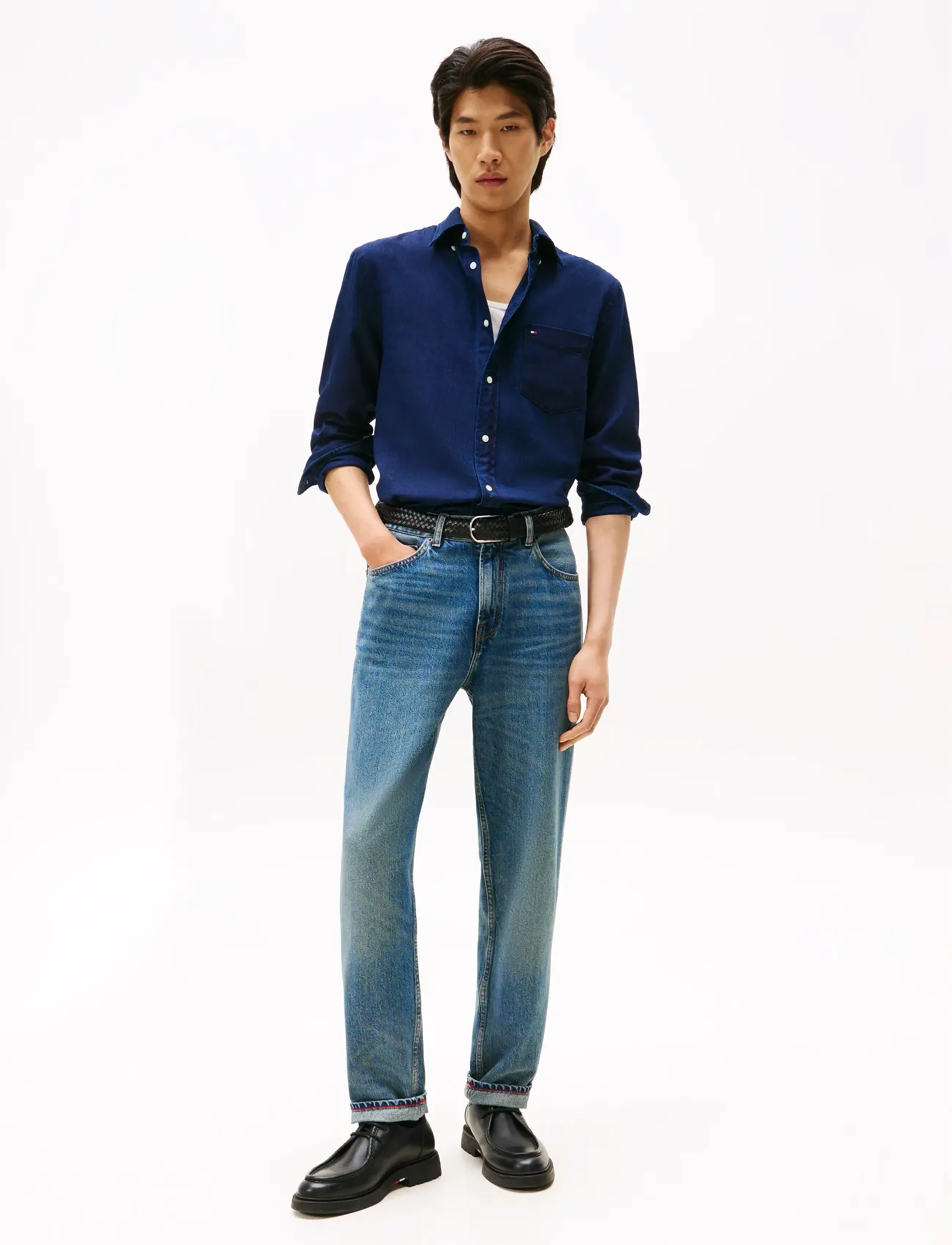 Tommy Hilfiger - FLANNEL INDIGO SHIRT - casual hemden - dark blue indigo - 2