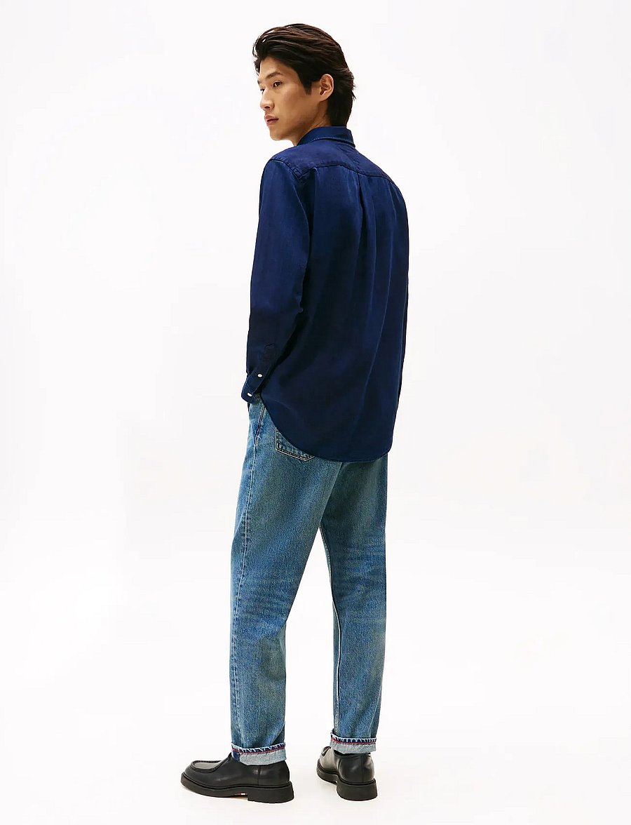 Tommy Hilfiger - FLANNEL INDIGO SHIRT - kasdienio stiliaus marškiniai - dark blue indigo - 3