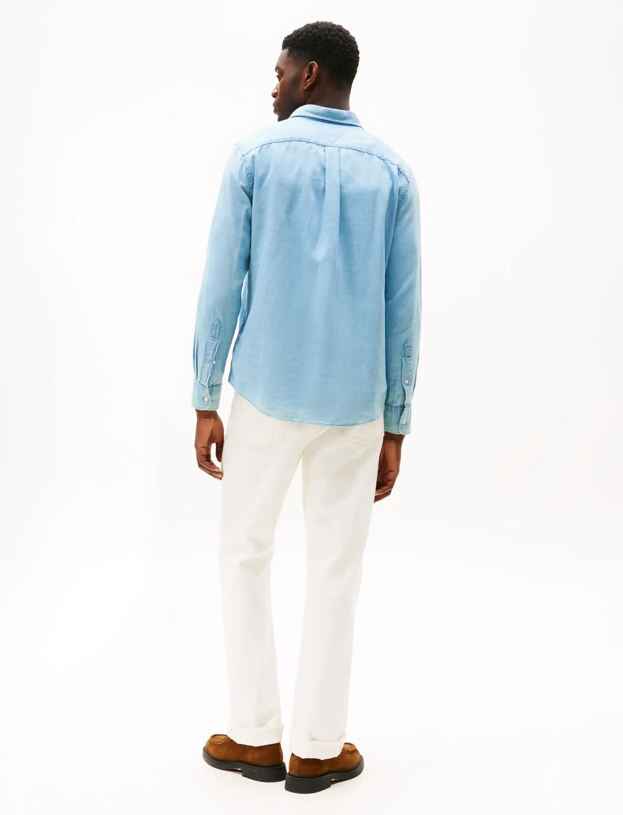 Tommy Hilfiger - FLANNEL INDIGO SHIRT - casual skjorter - light blue indigo - 3