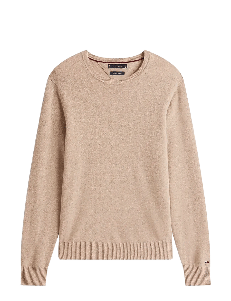 Tommy Hilfiger - DC CASHMERE C NK - adījumi ar apaļu kakla izgriezumu - coastal taupe - 1