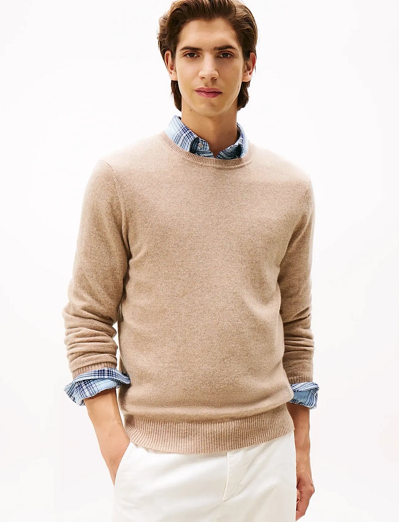 Tommy Hilfiger - DC CASHMERE C NK - rundhalsad - coastal taupe - 0