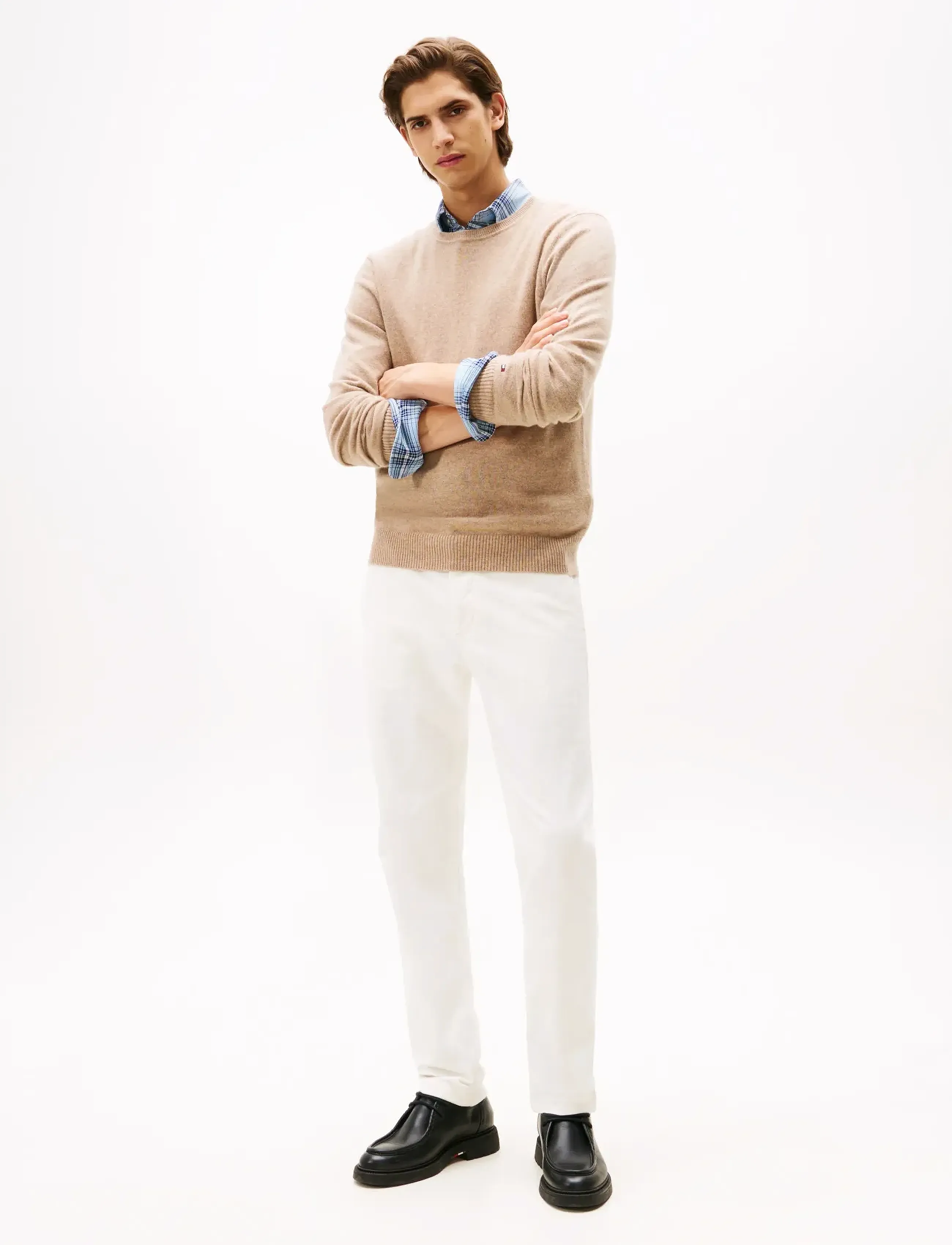 Tommy Hilfiger - DC CASHMERE  C NK - adījumi ar apaļu kakla izgriezumu - coastal taupe - 2