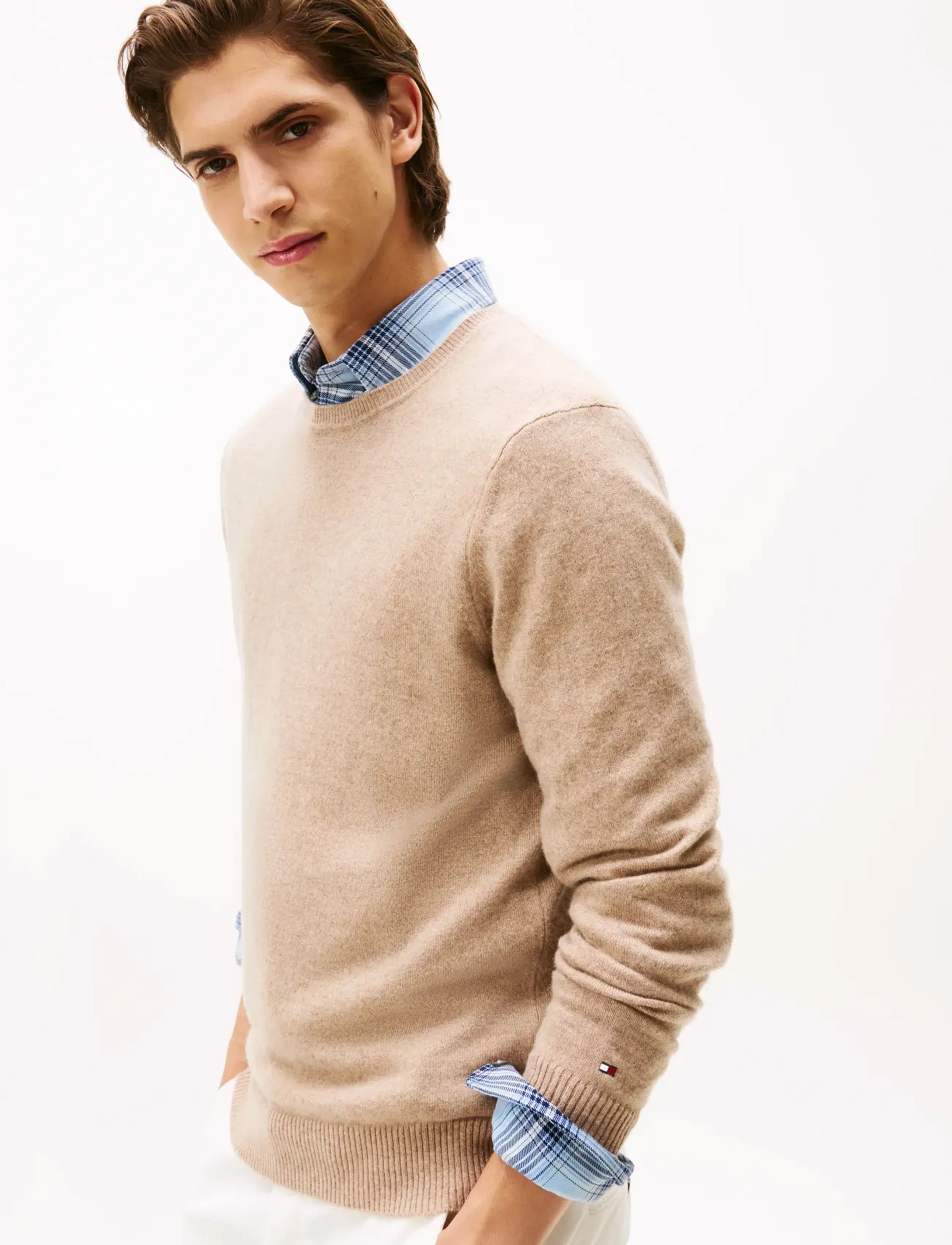 Tommy Hilfiger - DC CASHMERE  C NK - adījumi ar apaļu kakla izgriezumu - coastal taupe - 4