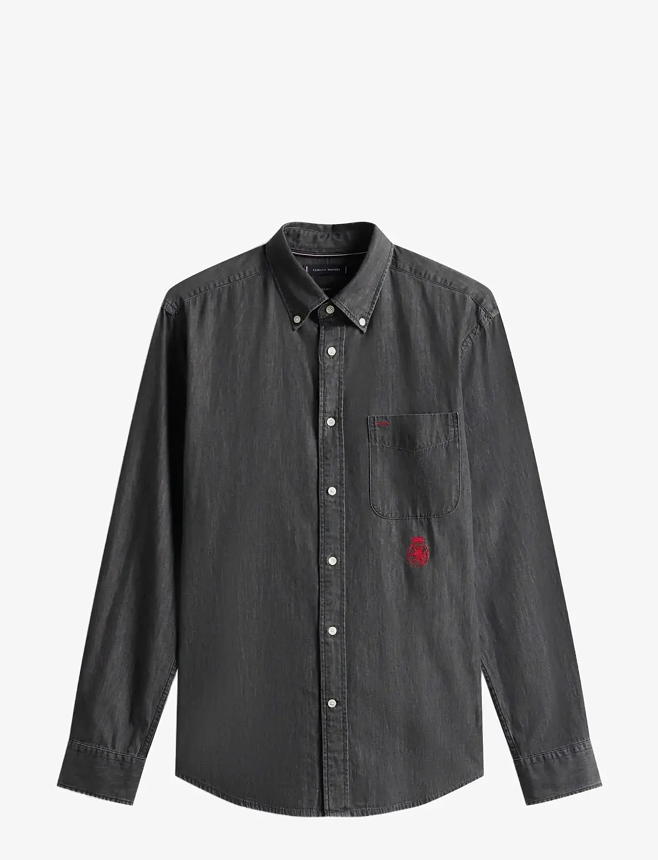 Tommy Hilfiger - WORKWEAR DENIM RF SHIRT - denim shirts - dark grey denim - 1