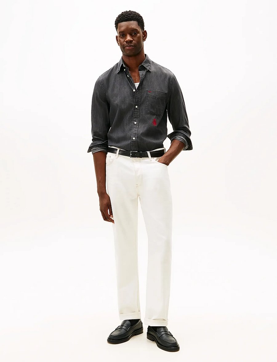 Tommy Hilfiger - WORKWEAR DENIM RF SHIRT - denimskjorter - dark grey denim - 2