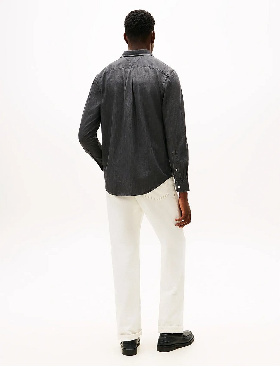 Tommy Hilfiger - WORKWEAR DENIM RF SHIRT - denimskjorter - dark grey denim - 3