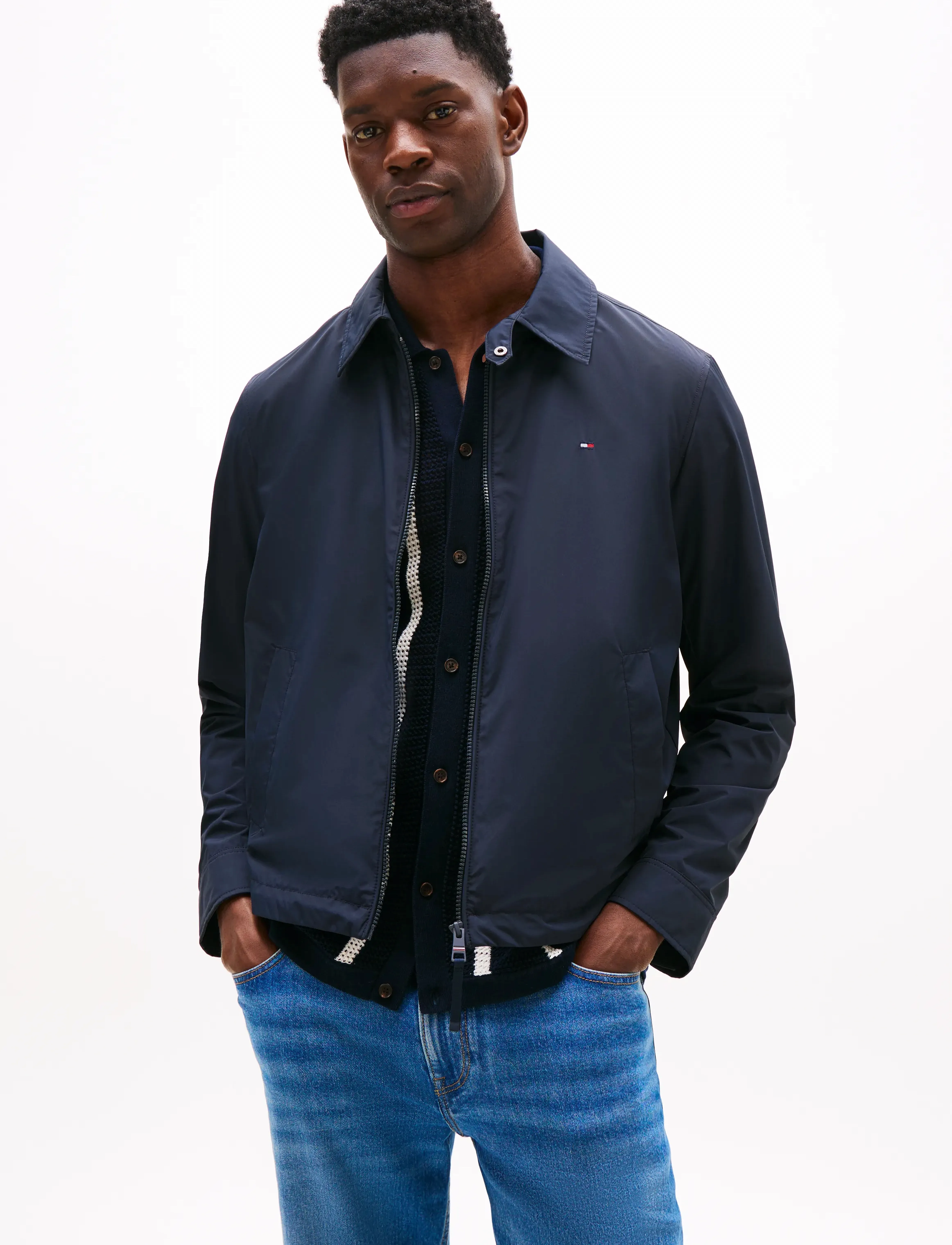 Tommy Hilfiger PACKABLE IVY JACKET - Tommy Hilfiger - DESERT SKY / navy
