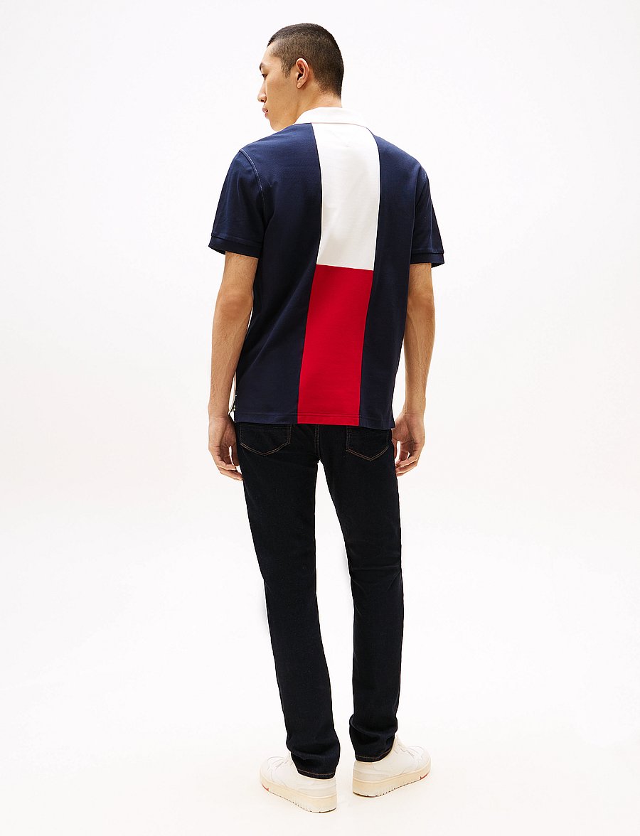 Tommy Hilfiger - ARCHIVE COLORBLOCK POLO - kurzärmelig - white stripe 01 - 3