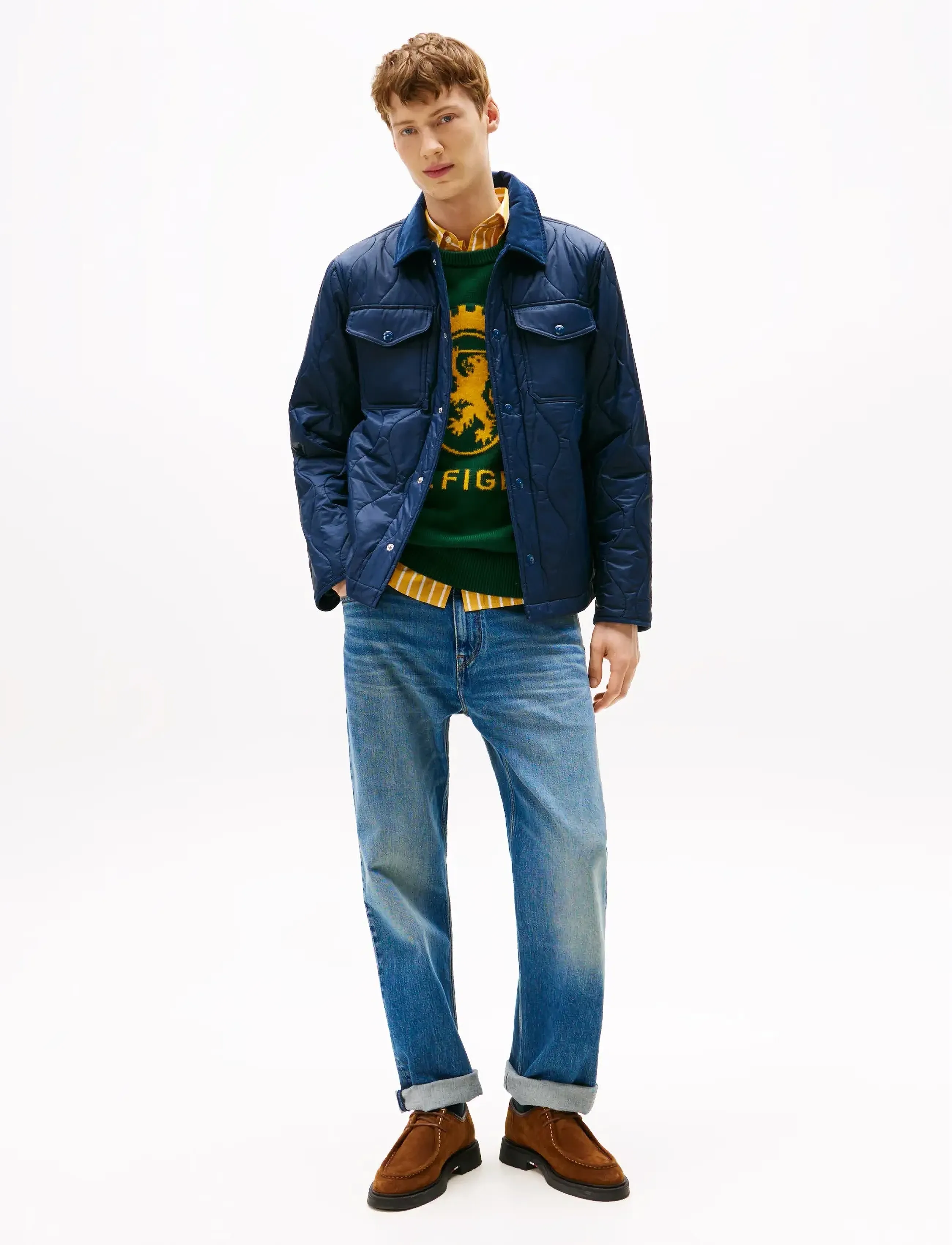 Tommy Hilfiger - MID ONION QUILTED SHIRT JACKET - frühlingsjacken - dark night navy - 2