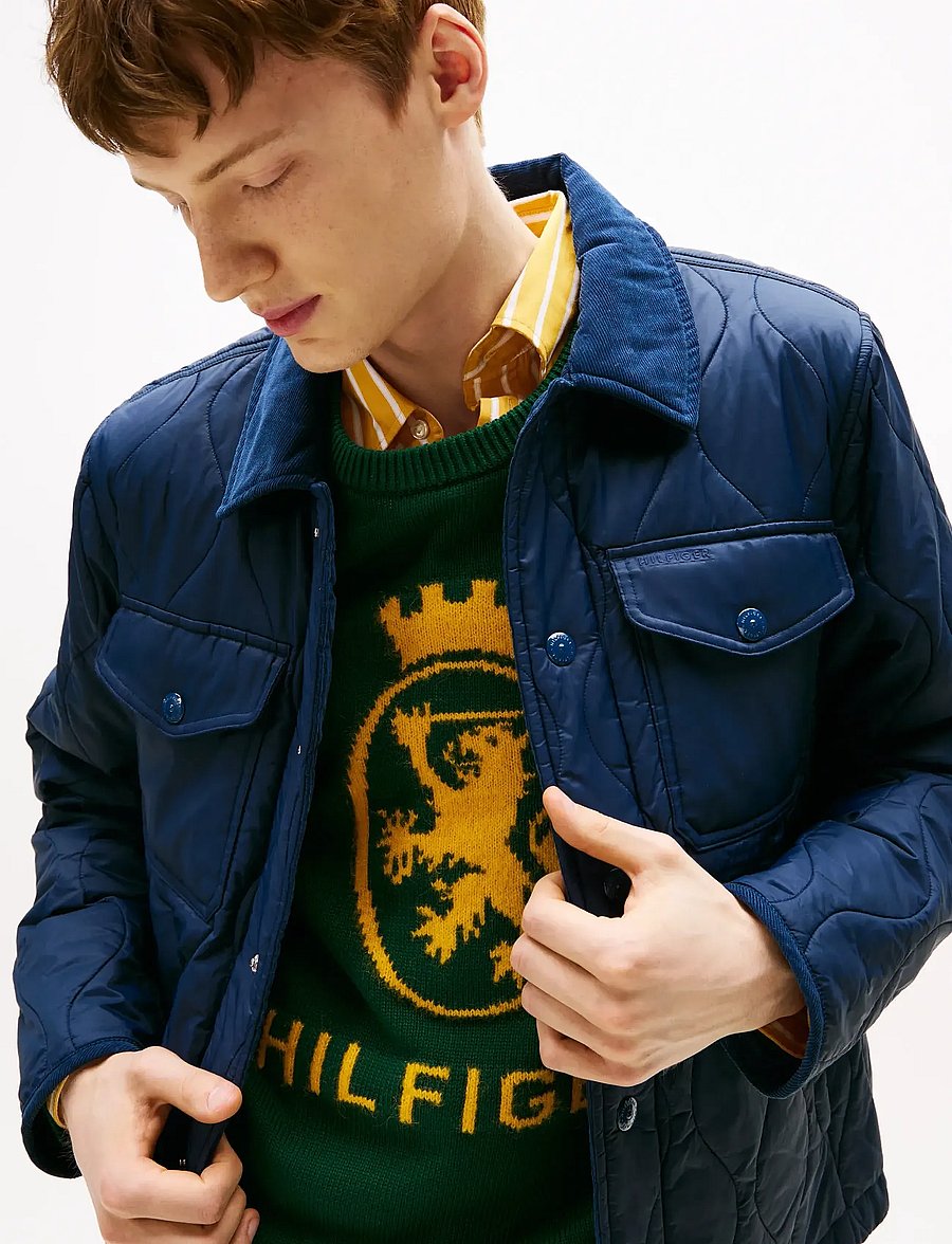 Tommy Hilfiger - MID ONION QUILTED SHIRT JACKET - herbstjacken - dark night navy - 4