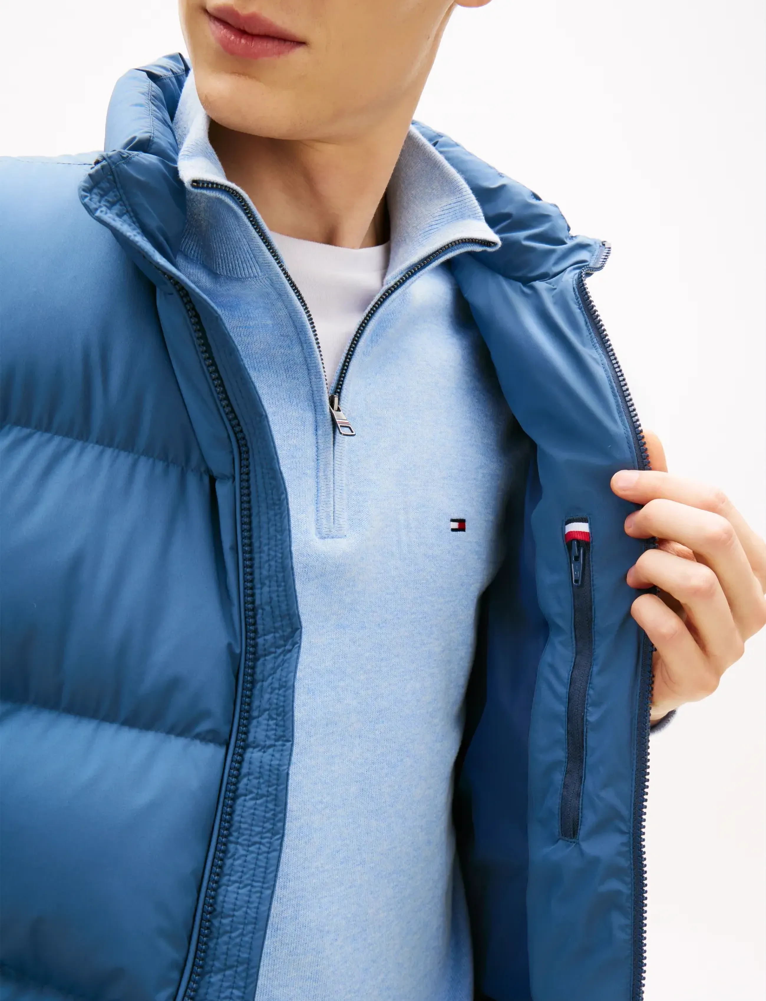 Tommy Hilfiger - DOWN VEST - vests - aegean sea - 4