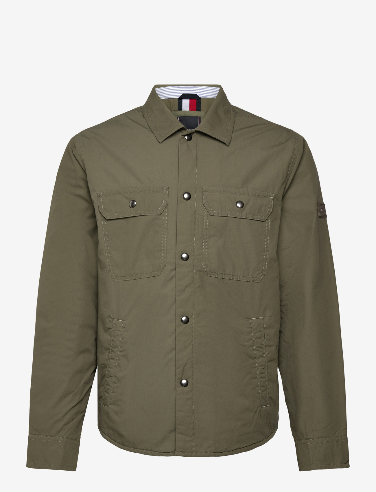 Tommy Hilfiger - PADDED SHIRT JKT - gefütterte jacken - battle green - 1