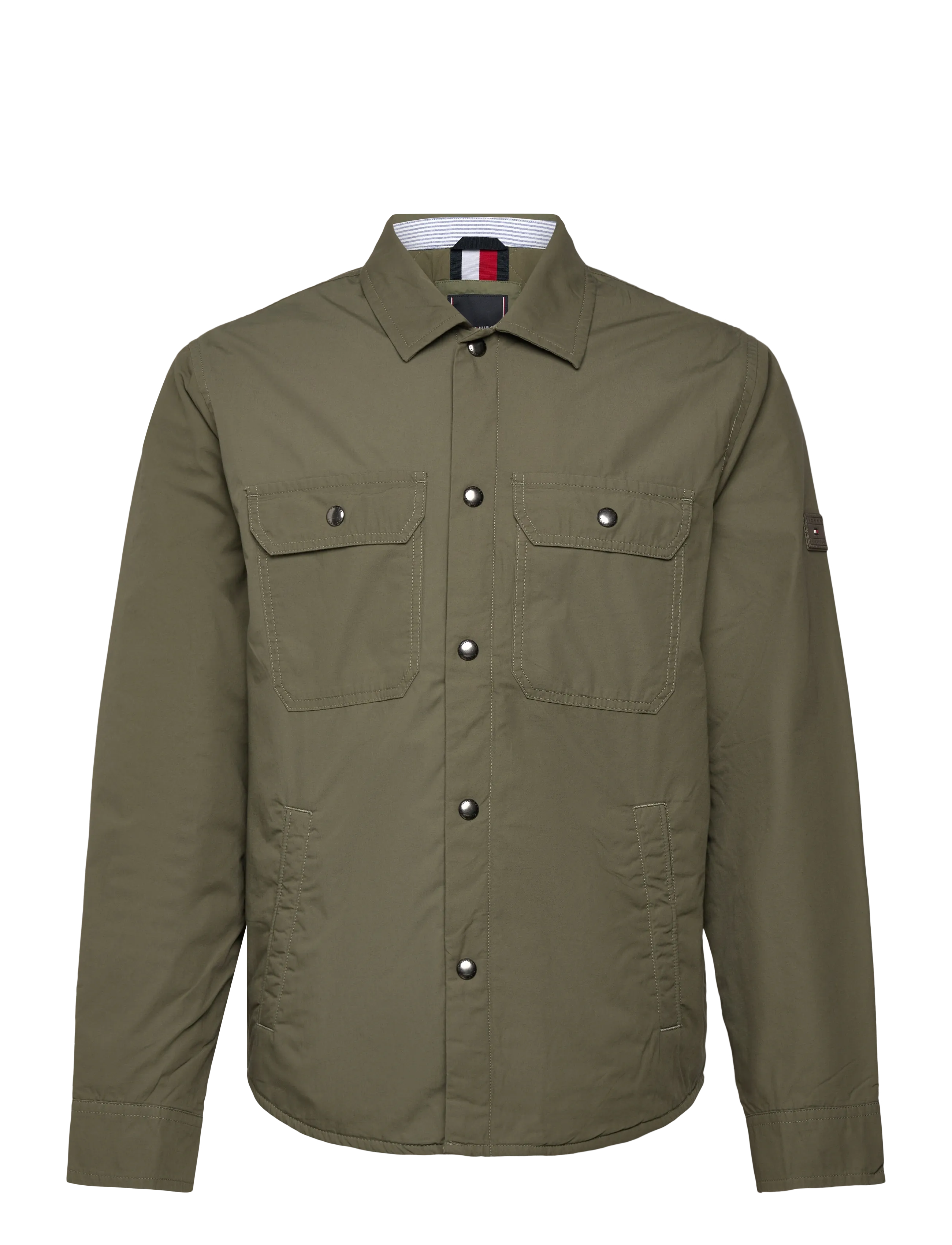Tommy Hilfiger PADDED SHIRT JKT - Tommy Hilfiger - BATTLE GREEN / khaki/green