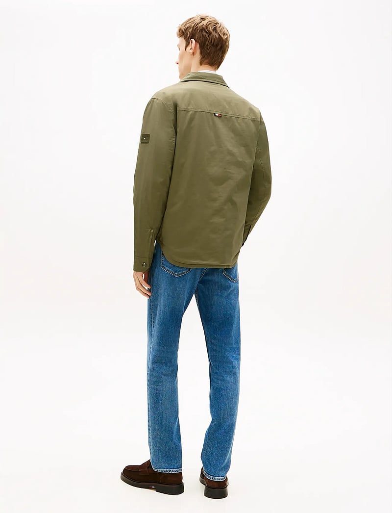 Tommy Hilfiger - PADDED SHIRT JKT - gefütterte jacken - battle green - 4