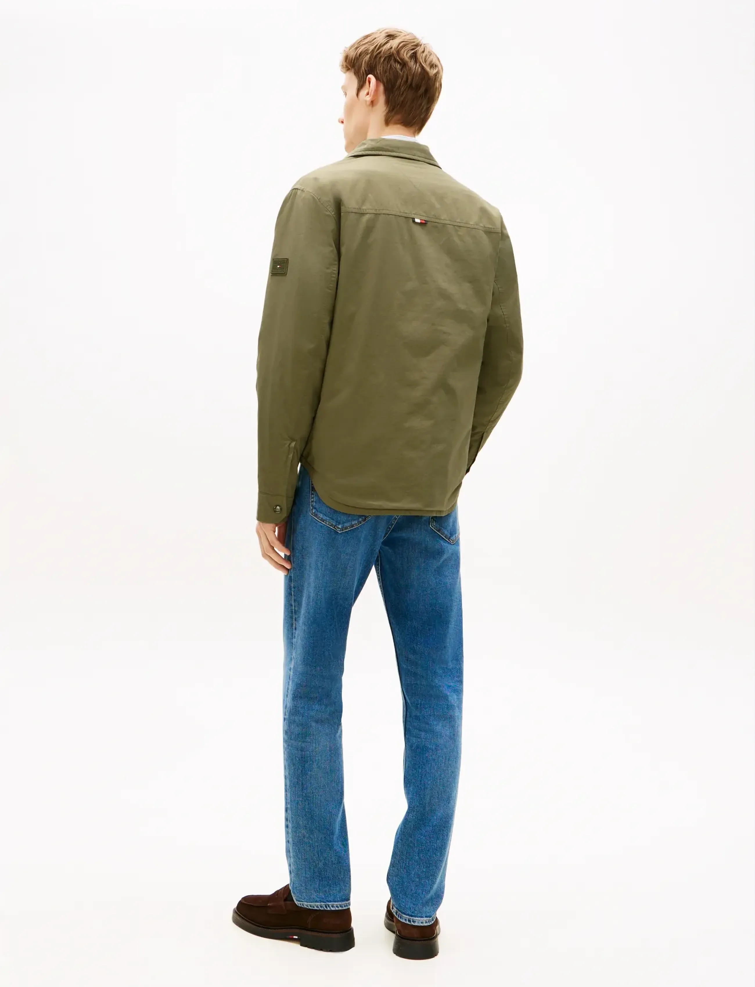 Tommy Hilfiger - PADDED SHIRT JKT - down jackets - battle green - 4