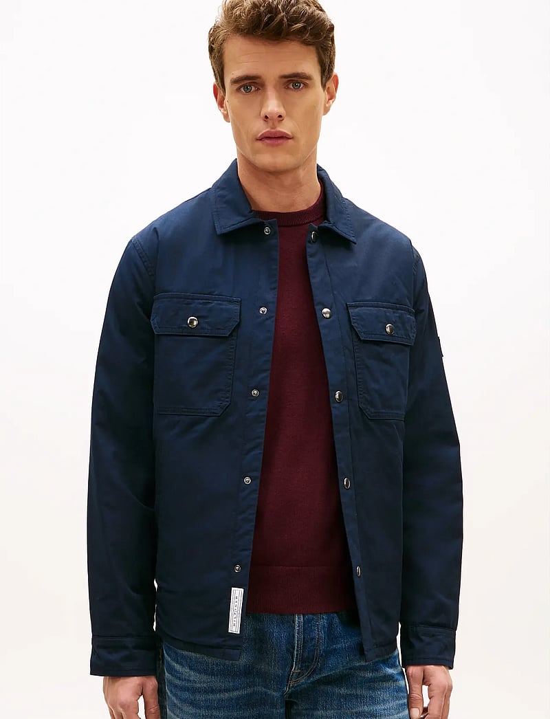 Tommy Hilfiger - PADDED SHIRT JKT - daunenjacken - desert sky - 0